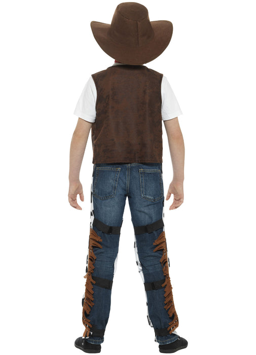 7-Piece Cowboy Costume For Boys - Western Dress Up Set For Halloween & Parties