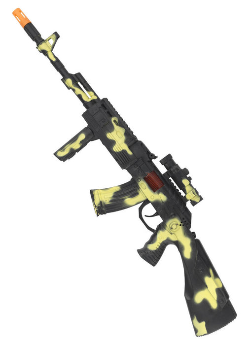 Camouflage Army Machine Gun