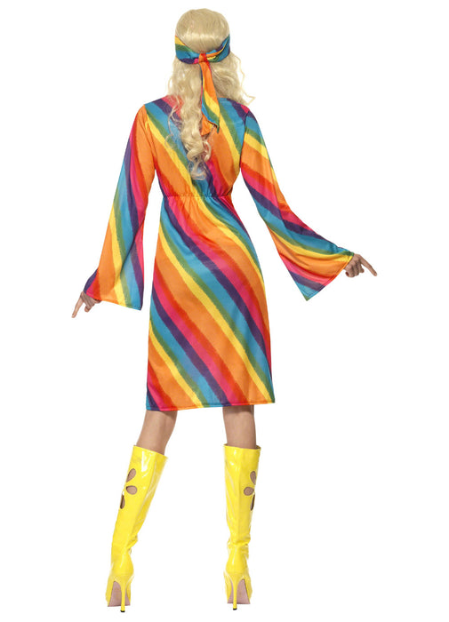 70's Rainbow Hippie Costume Adult