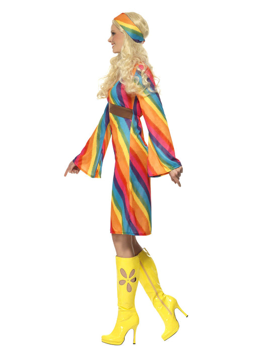 70's Rainbow Hippie Costume Adult