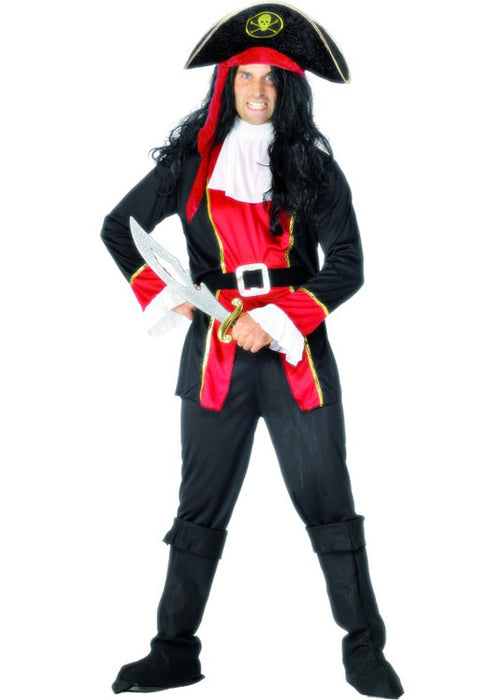 Black Velour Pirate Hat