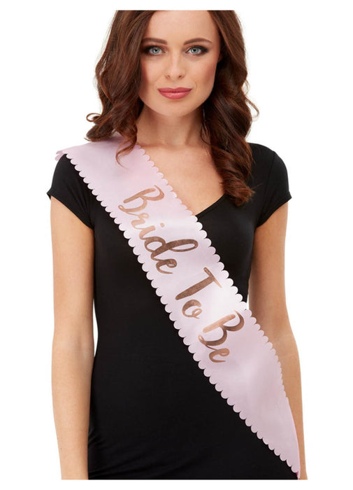 Pink & Gold Bride To Be Sash