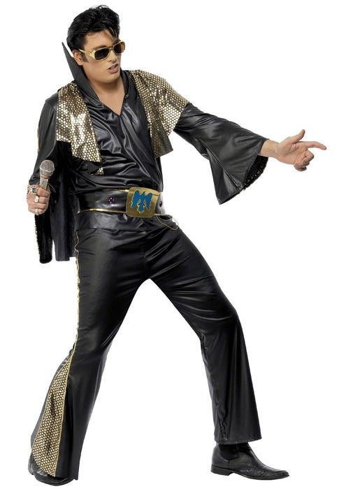 Elvis Black Deluxe Costume Adult