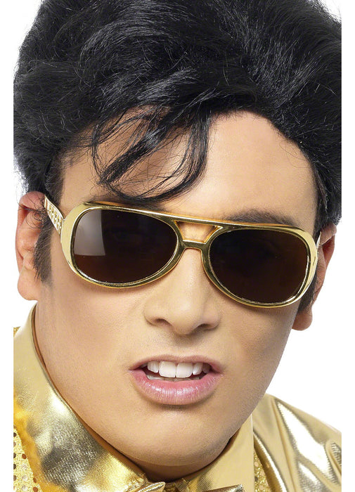 70's Elvis Shades - Gold