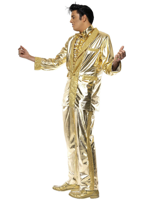 Elvis Gold Lame Costume Adult