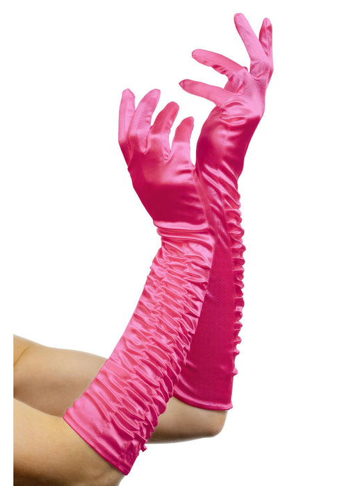 Long Pink Temptress Gloves