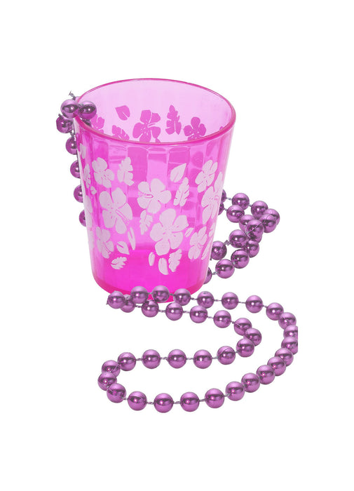 Hot Pink Shot Glass Necklace
