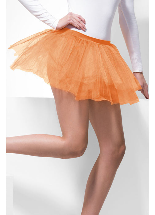 Neon Orange Tutu Underskirt Adult