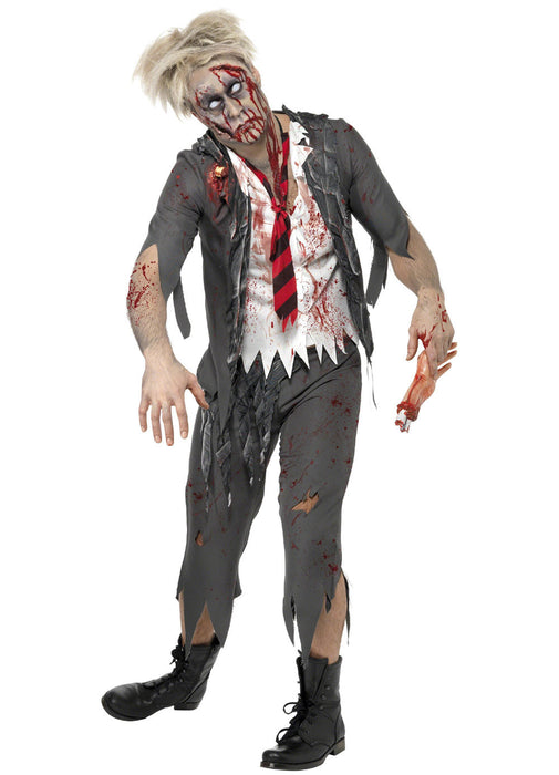 Zombie School Boy Costume Adult