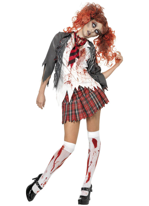 Zombie School Girl Costume Adult