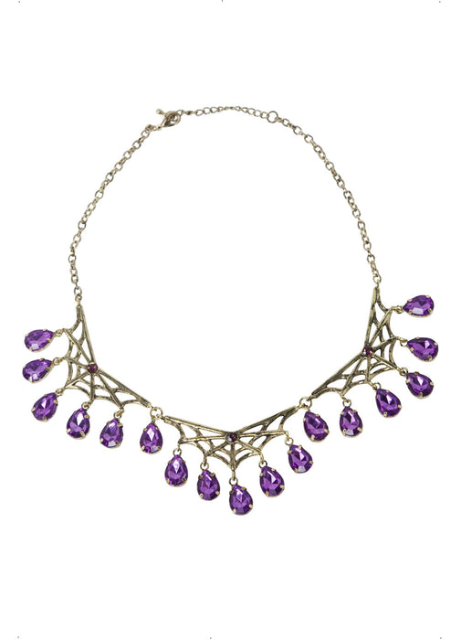 Gothic Spiderweb Necklace