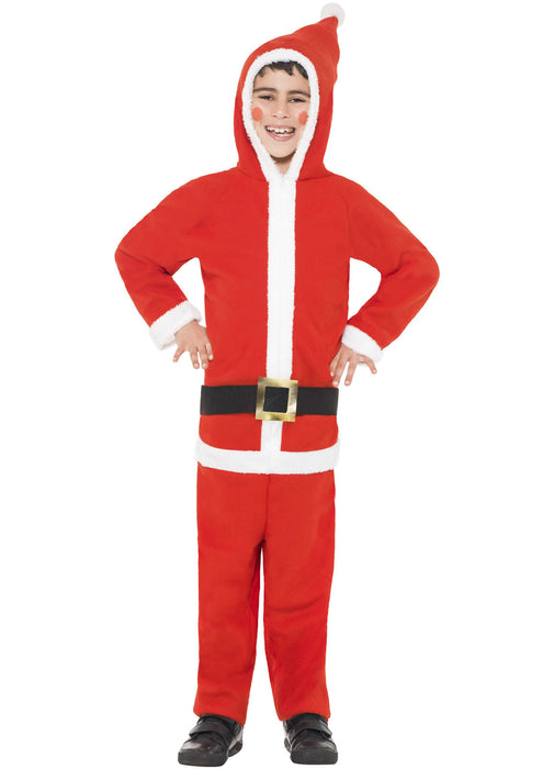 Santa Boy All In One Costume Child