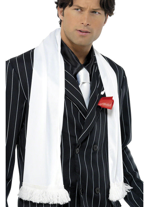 White Gangster Scarf