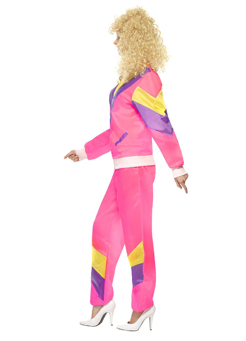80's Pink Shell Suit Costume Adult