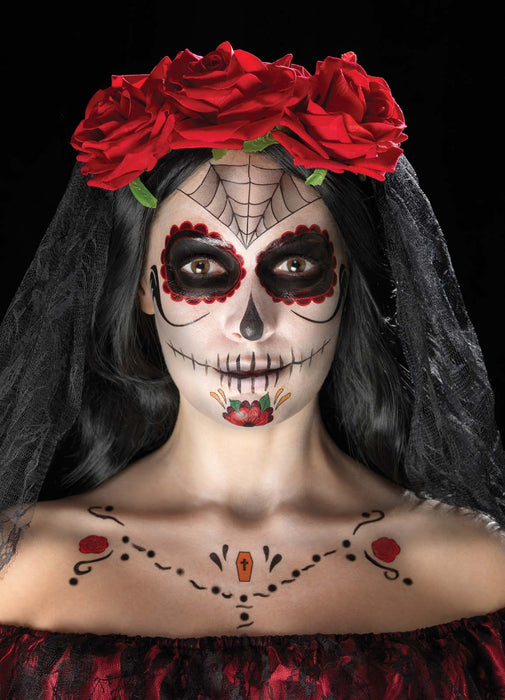 Day Of The Dead Face Transfers Kit