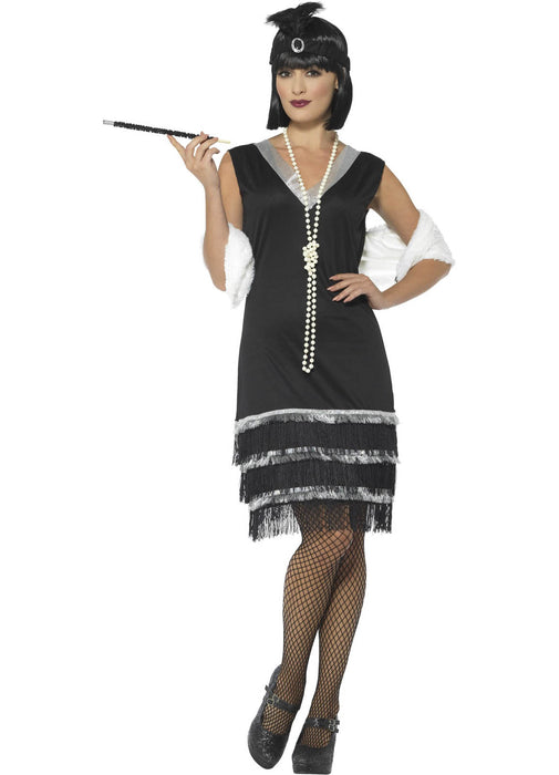 Black Flapper Costume Adult