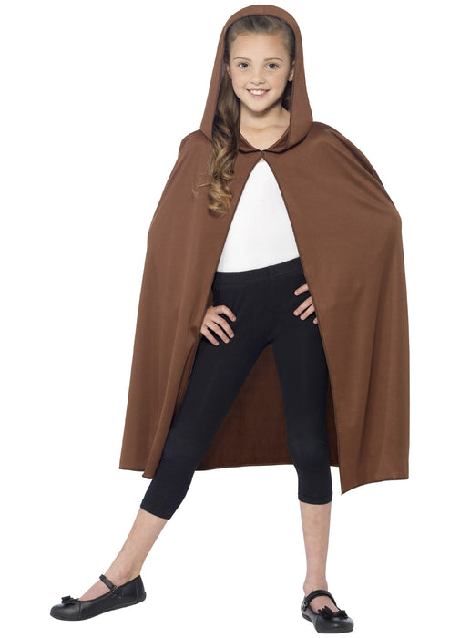 Brown Hooded Cape