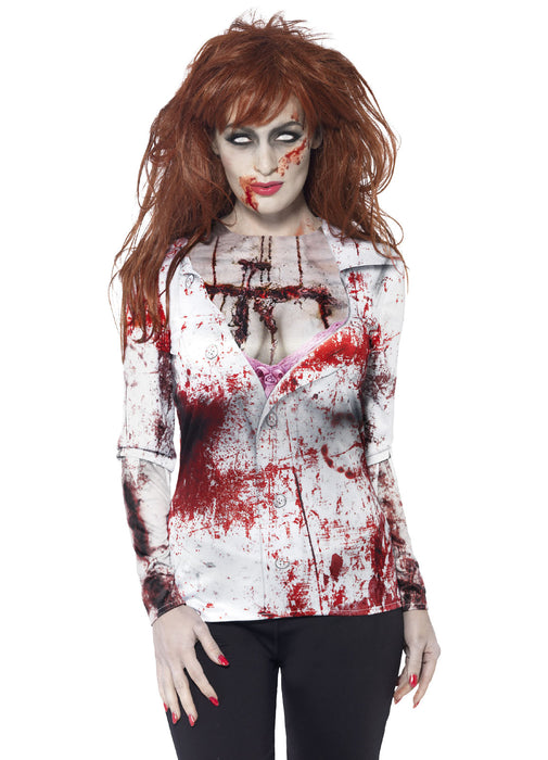 Zombie Female T-shirt Adult
