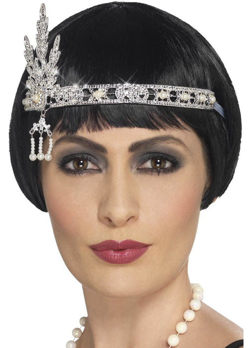 Silver Flapper Jewel Headband