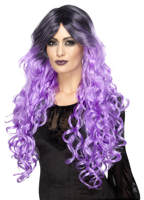 Gothic Glamour Purple Wig