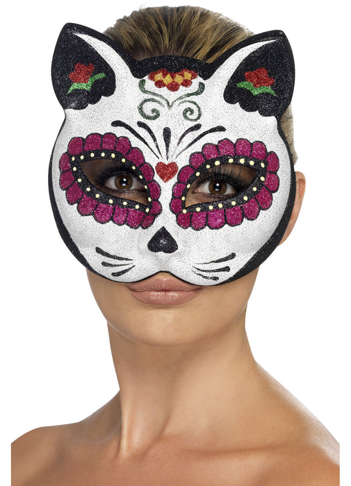 Sugar Skull Cat Eyemask