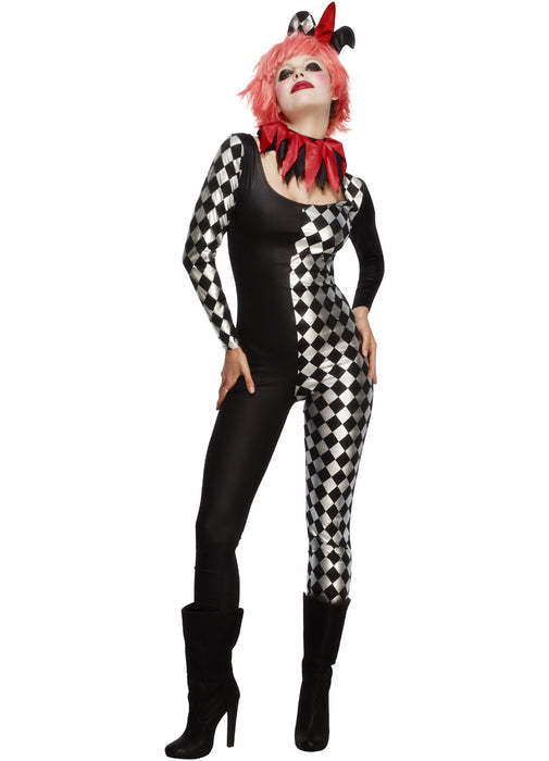 Fever Harlequin Jester Costume Adult