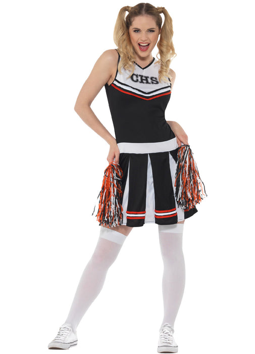 Black Cheerleader Costume Adult