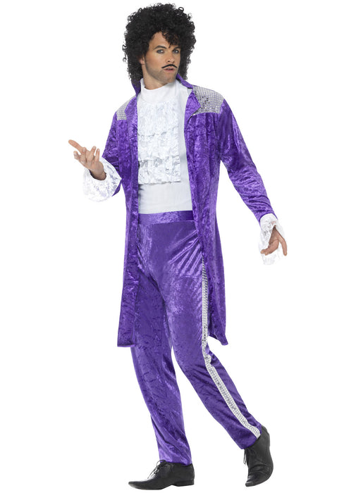 80's Purple Musician Costume Adult