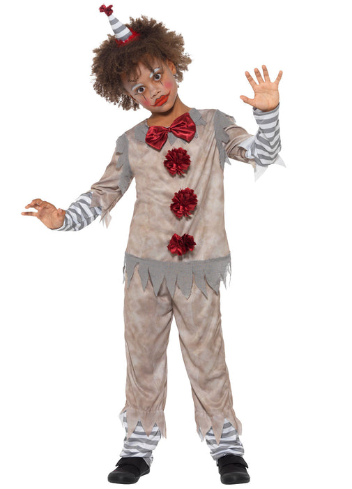 Vintage Clown Boy Costume Child