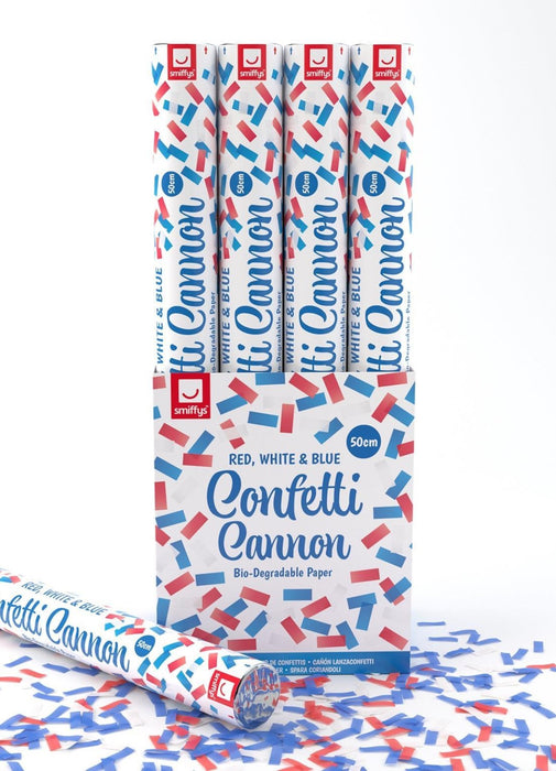 Red, White & Blue Confetti Cannon