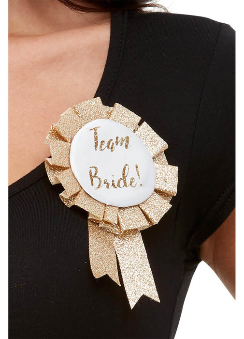Rose Gold Team Bride Rosette
