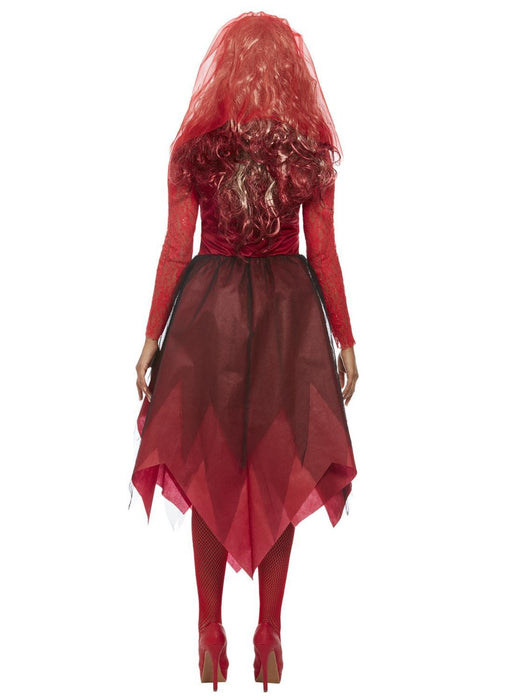 Red Graveyard Bride Costume Adult
