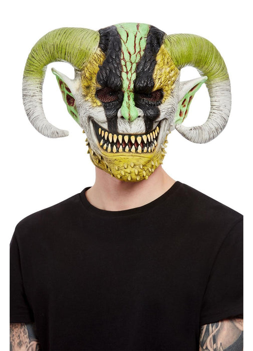 Horned Demon Latex Mask