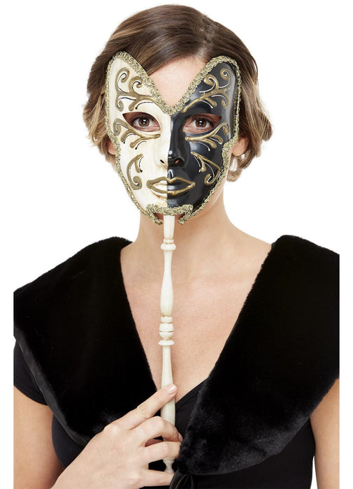 Venetian Cream & Black Mask