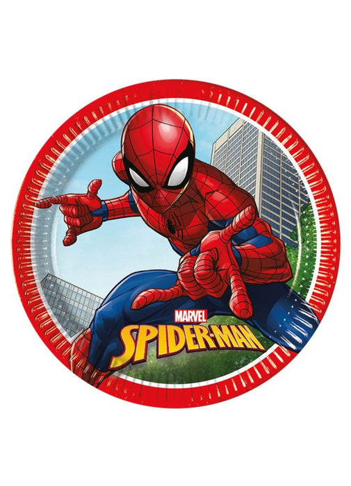 Spiderman Plates 8pk