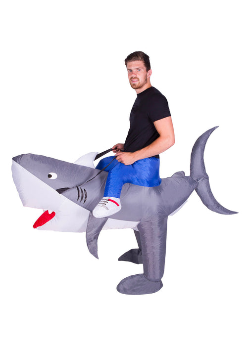 Inflatable Ride On Shark Costume Adult