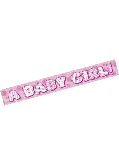 A Baby Girl Foil Banner