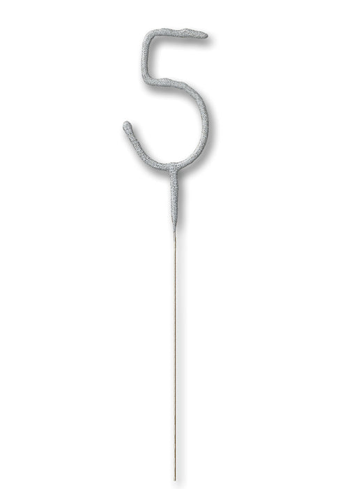 Number 5 Sparkler Candle