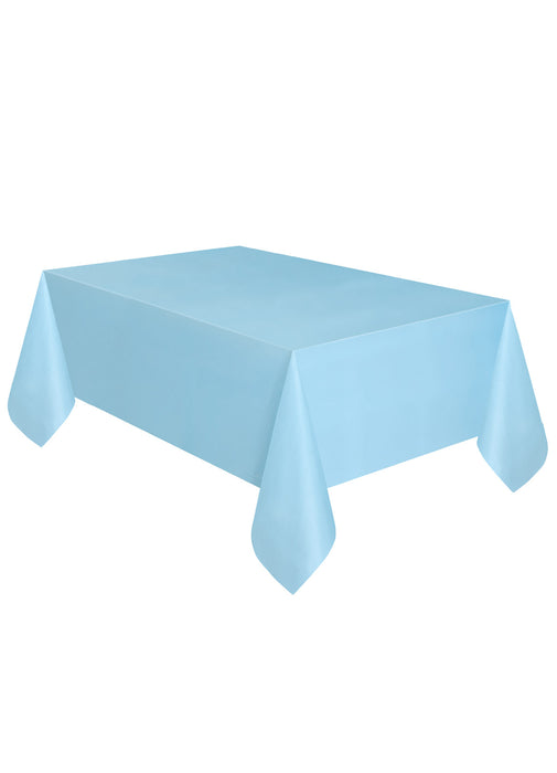 Powder Blue Party Plastic Tablecover