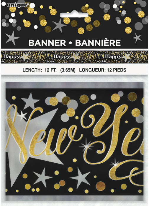 Happy New Year Foil Banner