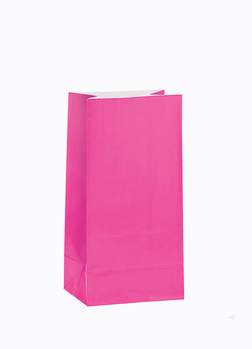 Hot Pink Party Bags 12pk