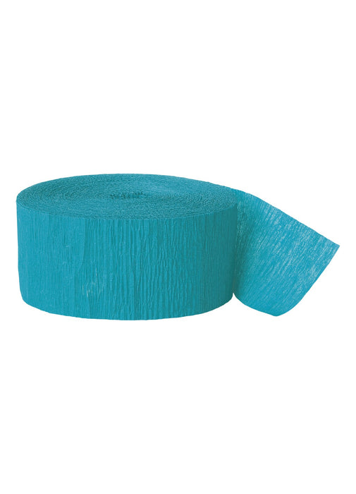Teal Crepe Streamer