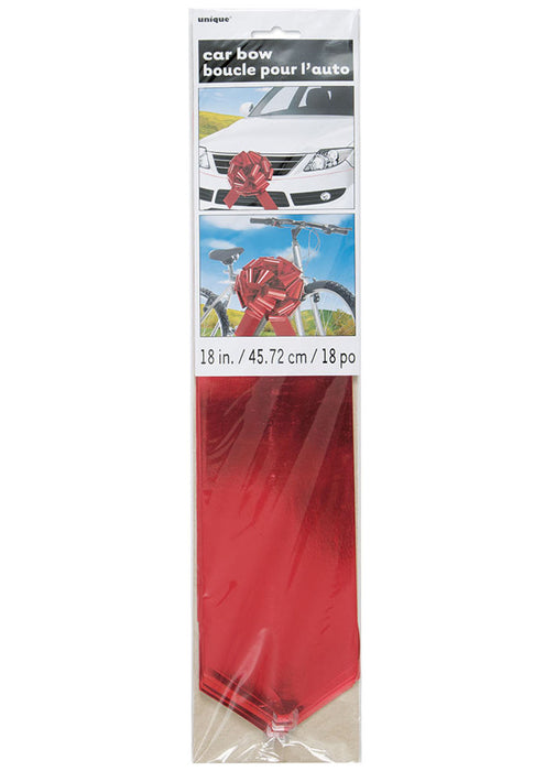 Giant Red Car Bow