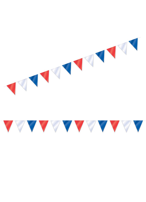 Red, White & Blue Flag Bunting 10m