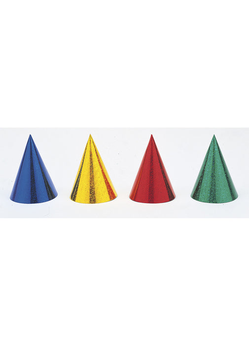 Coloured Party Hats 8pk
