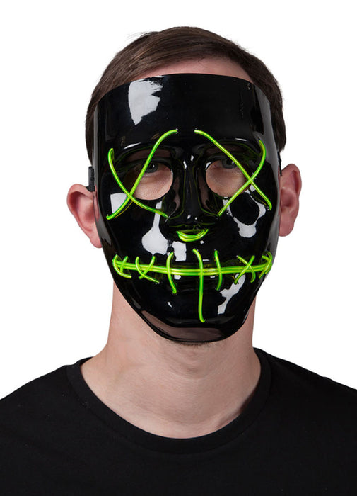 Neon Green Light Up Mask