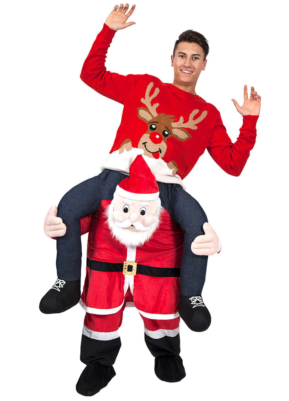 Carry Me Santa Costume Adult — Party Britain