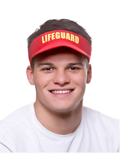 Red Lifeguard Visor