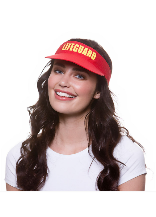 Red Lifeguard Visor