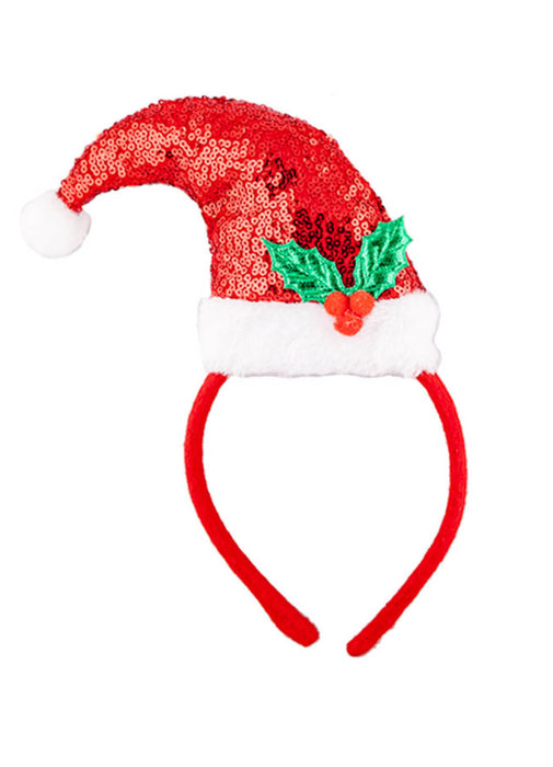 Sequin Santa Hat Headband